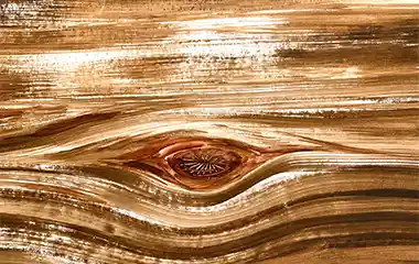 Close-up of Acacia wood grain – premium hardwood used in Hanubal Indian fitness equipment